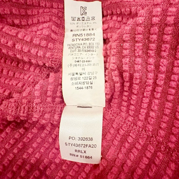 Patagonia Women's Capilene® Thermal Weight Zip-Neck Hoody Maroon Red Size XS - Picture 13 of 16